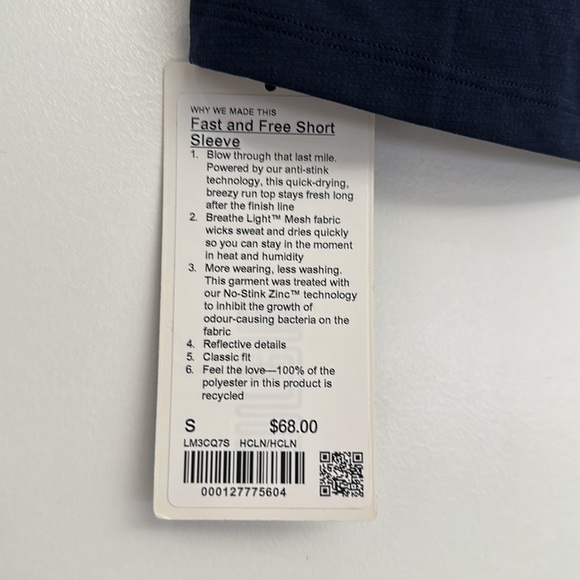 Lululemon Fast and Free short sleeve - Picture 3 of 4